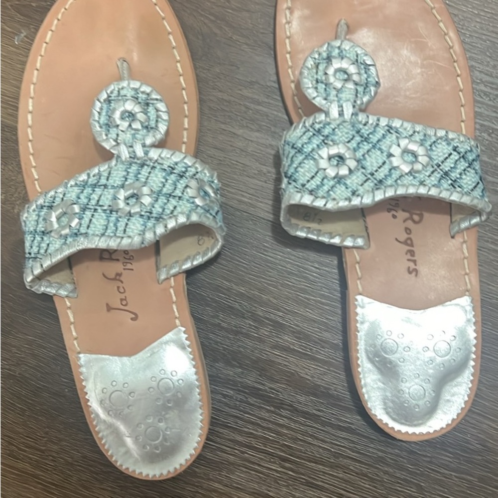 Jack Rogers Women's Silver and Tan